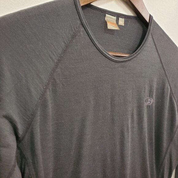 Icebreaker Womens Bodyfit 200 Merino Wool Baselayer Top Size L Gray Neutral - Picture 2 of 11